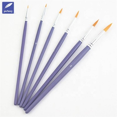 China Nylon Hair Watercolor Drawing Brushes Taklon Liner Artist Brush